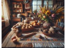 Nonna sorridente circondata da nipoti felici