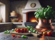 Nonna che gioca con i nipoti in un giardino