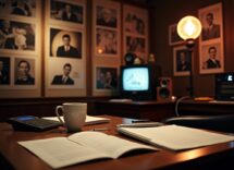 Logo di Striscia la Notizia con sfondo Mediaset