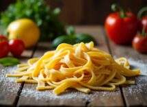 Pasta brick con ripieno di verdure e formaggio