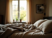 Anziano che fa un sonnellino durante il giorno