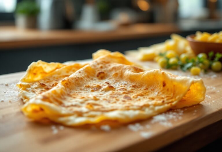 Crepes farcite con salmone affumicato e crema