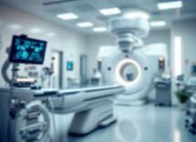 Il dottor Raffaele Sbeghen in ambulatorio di radiologia