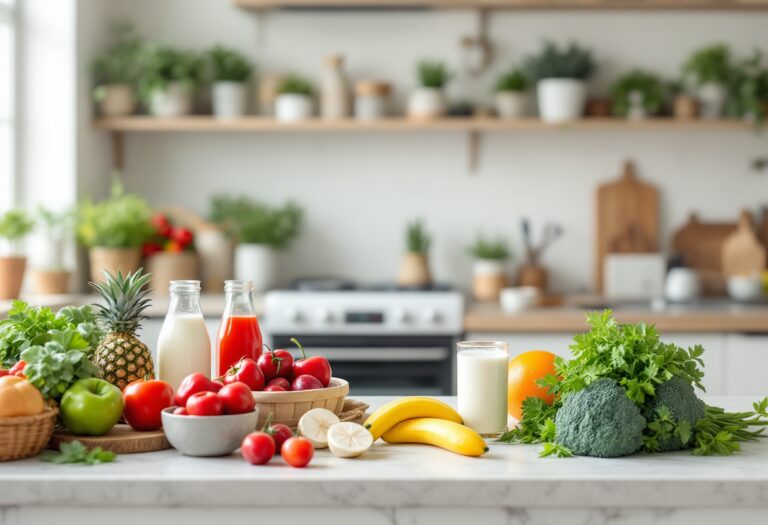 Piatto di ricette senza latte per allergia alimentare