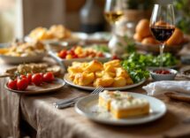 Piatto tipico della cucina sarda con ingredienti freschi
