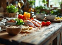 Fagottini di pesce e verdure serviti in un piatto