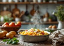 Pasta al forno con patate, un piatto delizioso