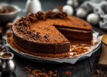 Torta Nutellotta decorata con crema di nocciole