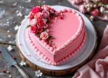 Deliziosa torta romantica decorata per San Valentino