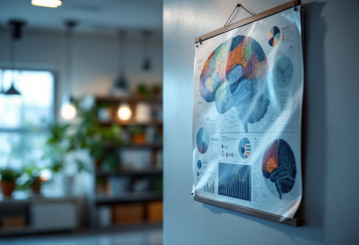 Illustrazione dei sintomi del morbo di Parkinson