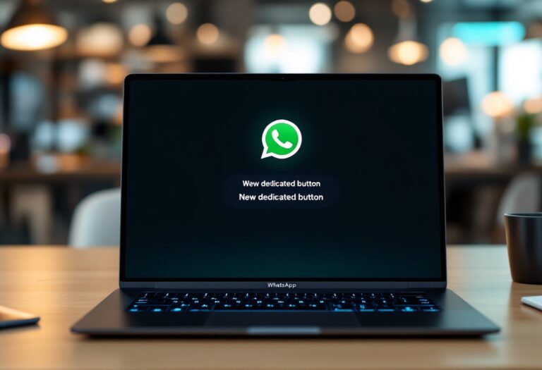 Immagine che illustra l'uso dell'IA su WhatsApp