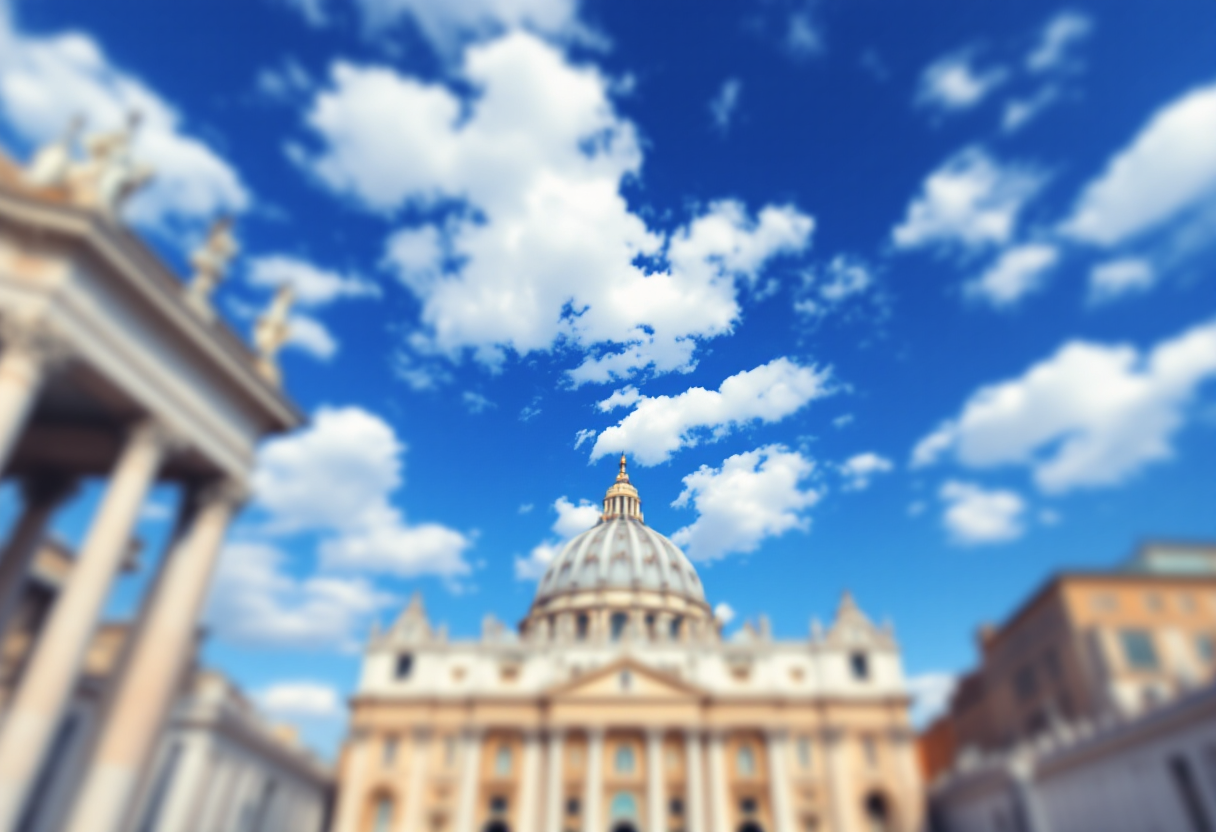 Immagine commemorativa di Papa Francesco scomparso