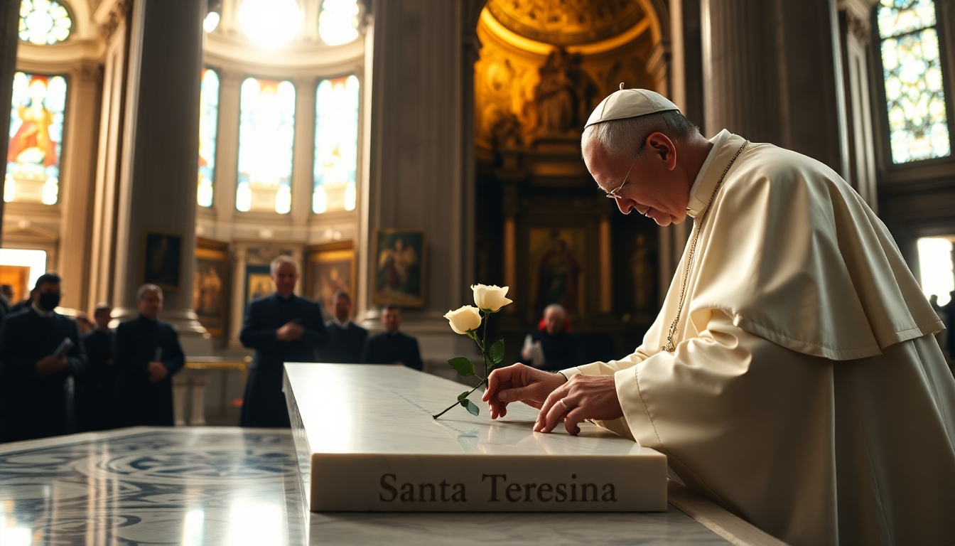 il papa leone xiv visita santa maria maggiore 1746903961