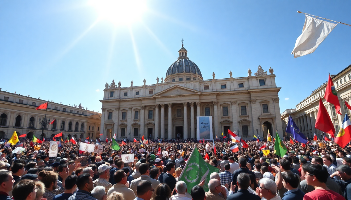 il primo incontro di papa leone xiv con i fedeli 1747873903
