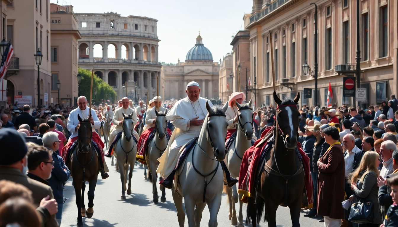 la storica cavalcata papale un viaggio tra tradizione e simbolismo 1747987766