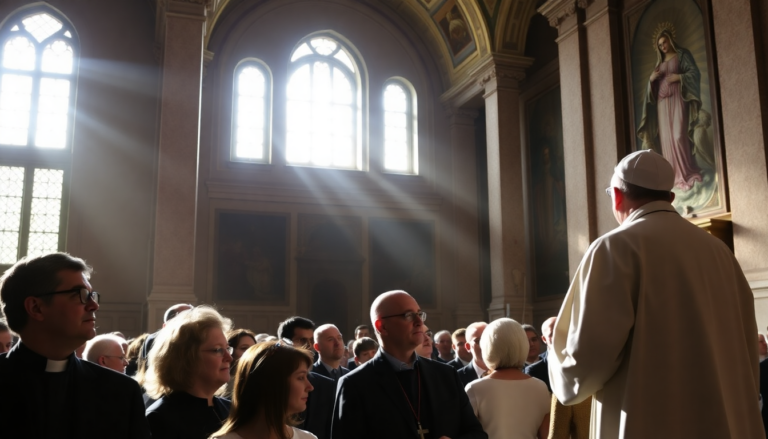 la visita del papa alla comunita agostiniana di roma 1747182927