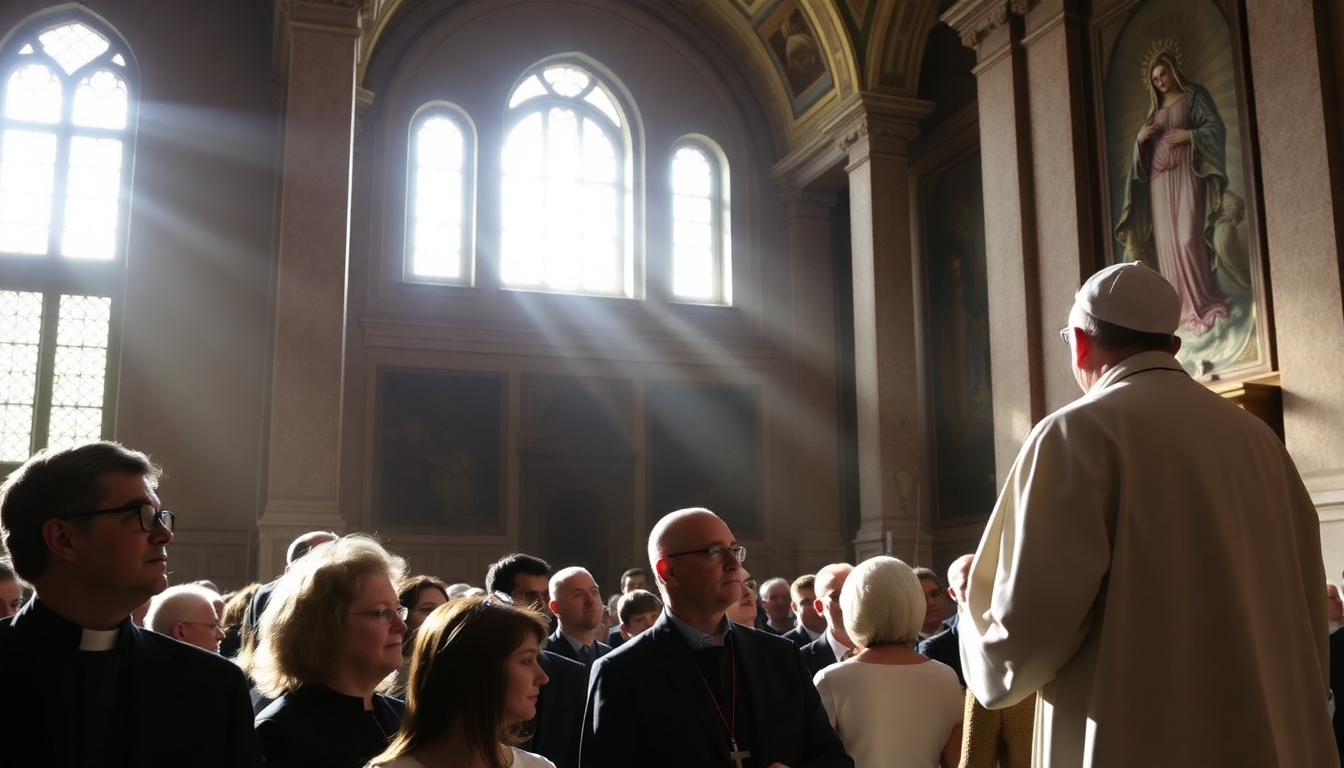 la visita del papa alla comunita agostiniana di roma 1747182927