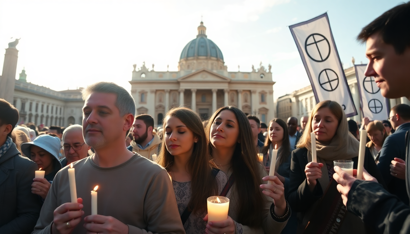 leone xiv invoca la pace durante la messa al regina caeli 1747568861