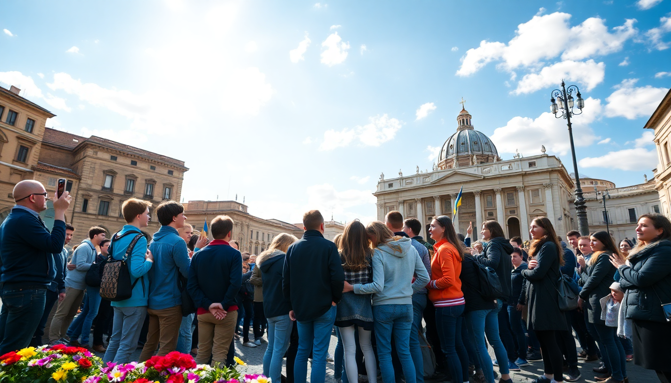 giovani ucraini incontrano il papa un viaggio di speranza a roma 1749681458