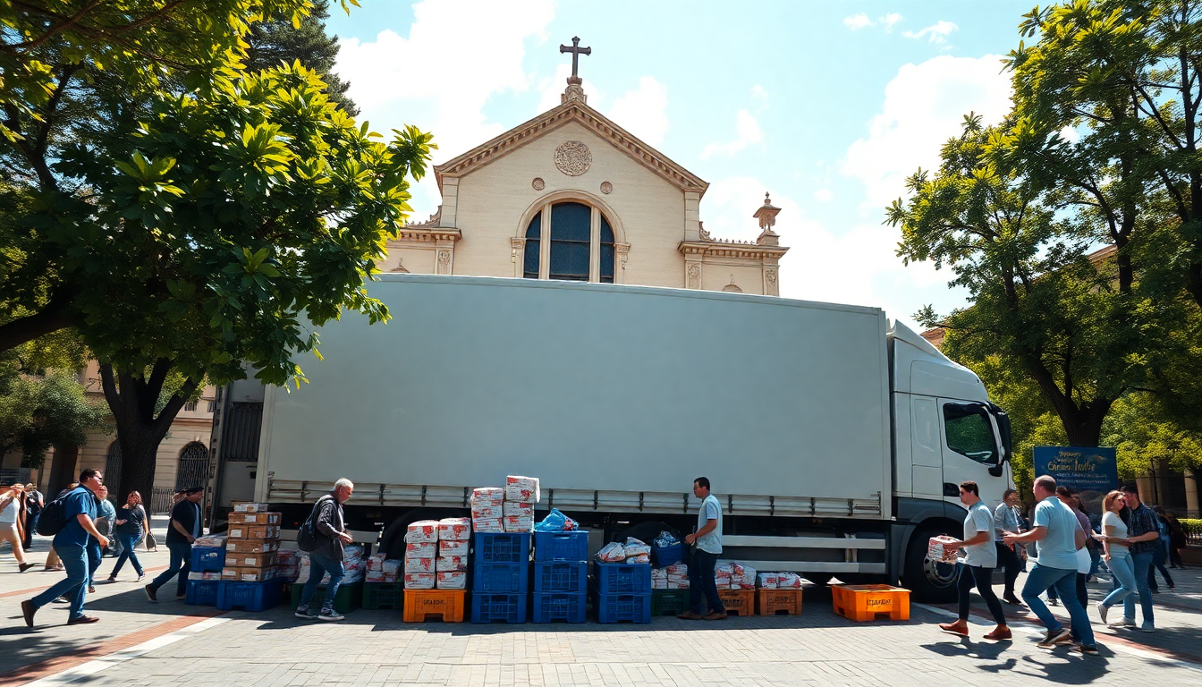 la generosita del papa un tir carico di aiuti umanitari per lucraina 1749791486