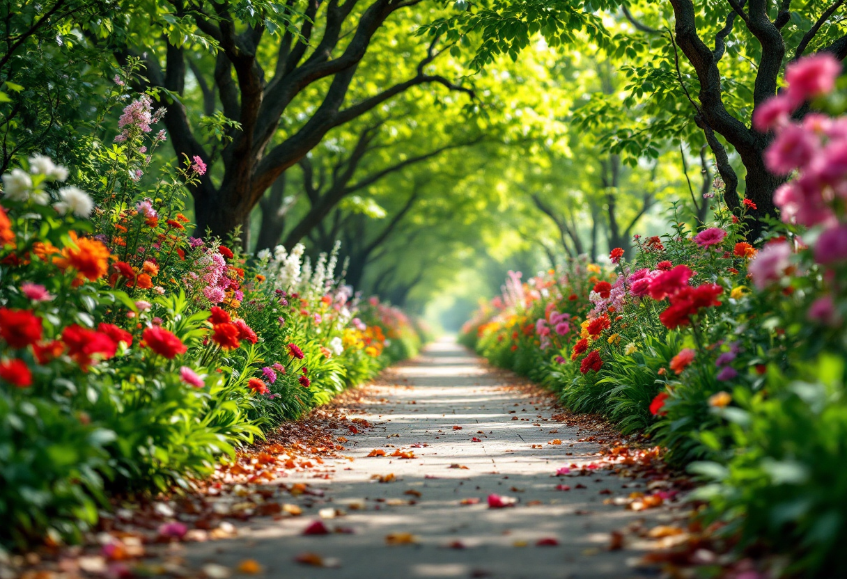 Uomo che cammina in un parco per migliorare la salute
