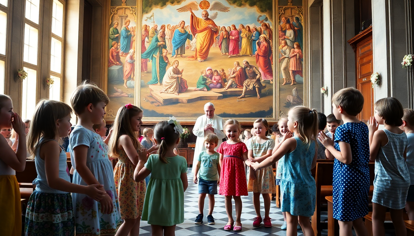 papa leone xiv e il messaggio di pace ai bambini ucraini 1751575235