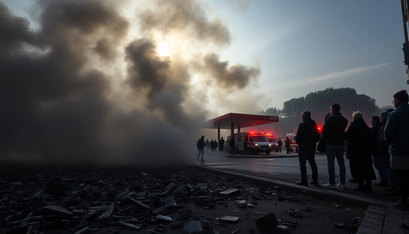 roma la grave esplosione di un distributore di benzina 1751619536