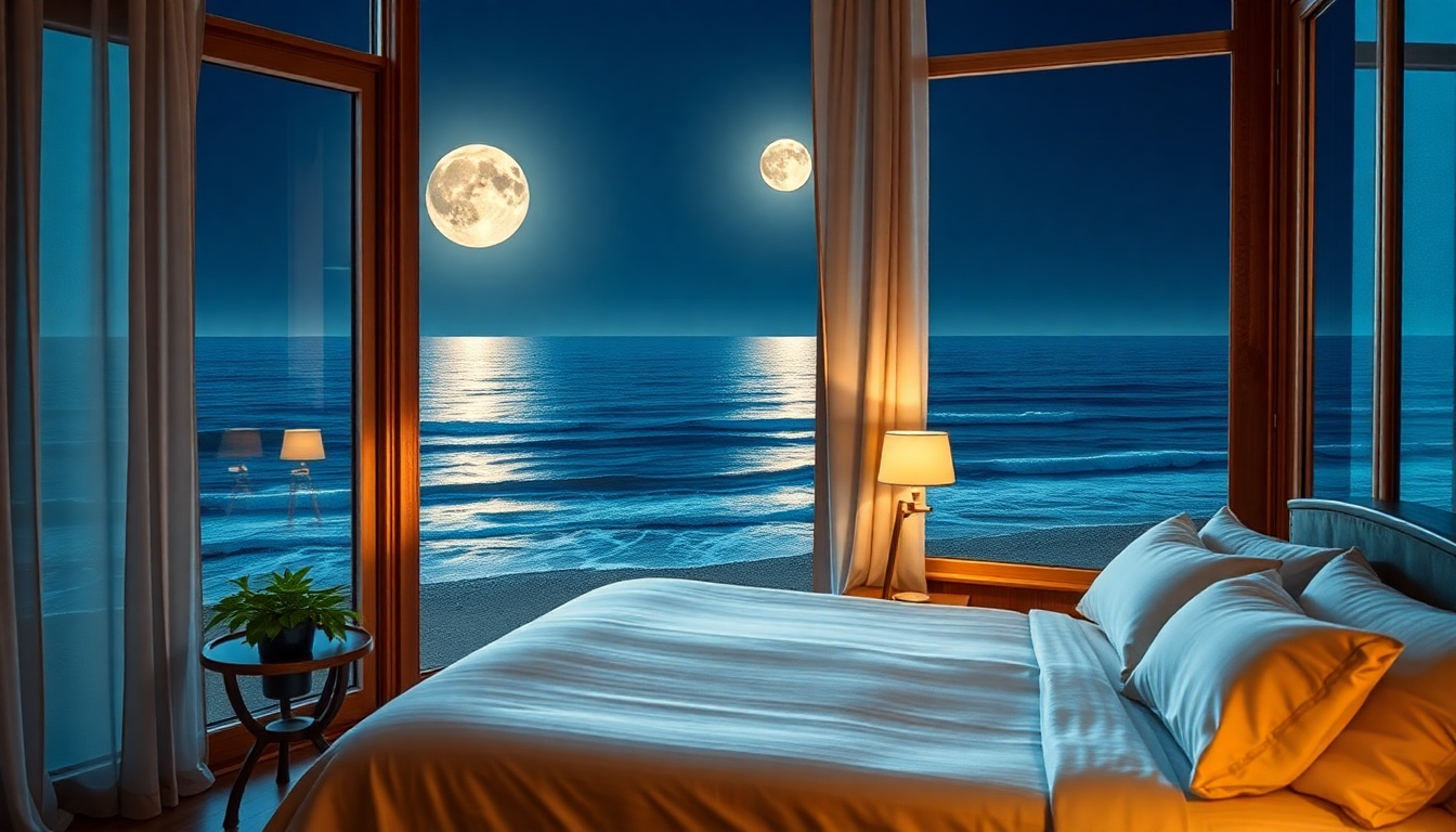 scopri la camera perfetta per ammirare la luna riflessa nel mare 1751853051