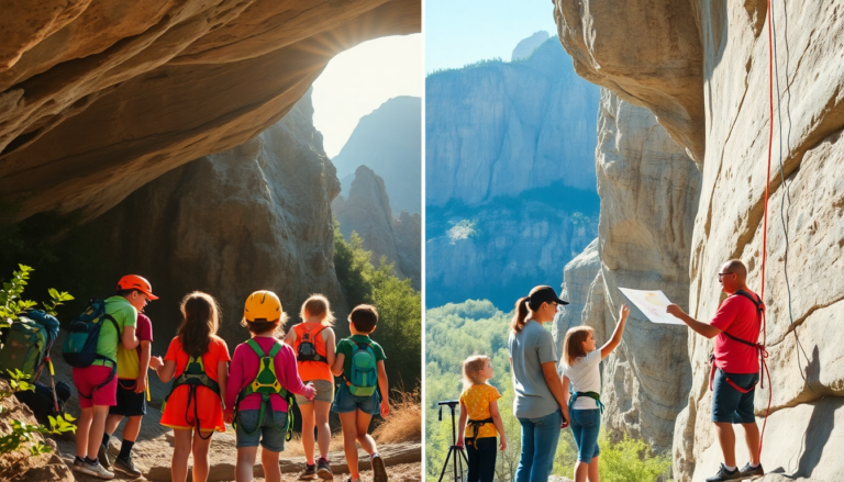 scopri il weekend avventuroso per famiglie tra grotte e arrampicate python 1756801459
