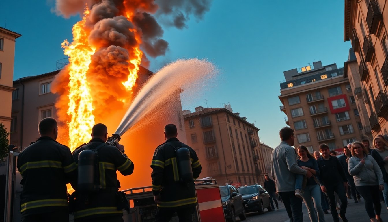 incendio a roma costringe allevacuazione di 200 persone 1761623488