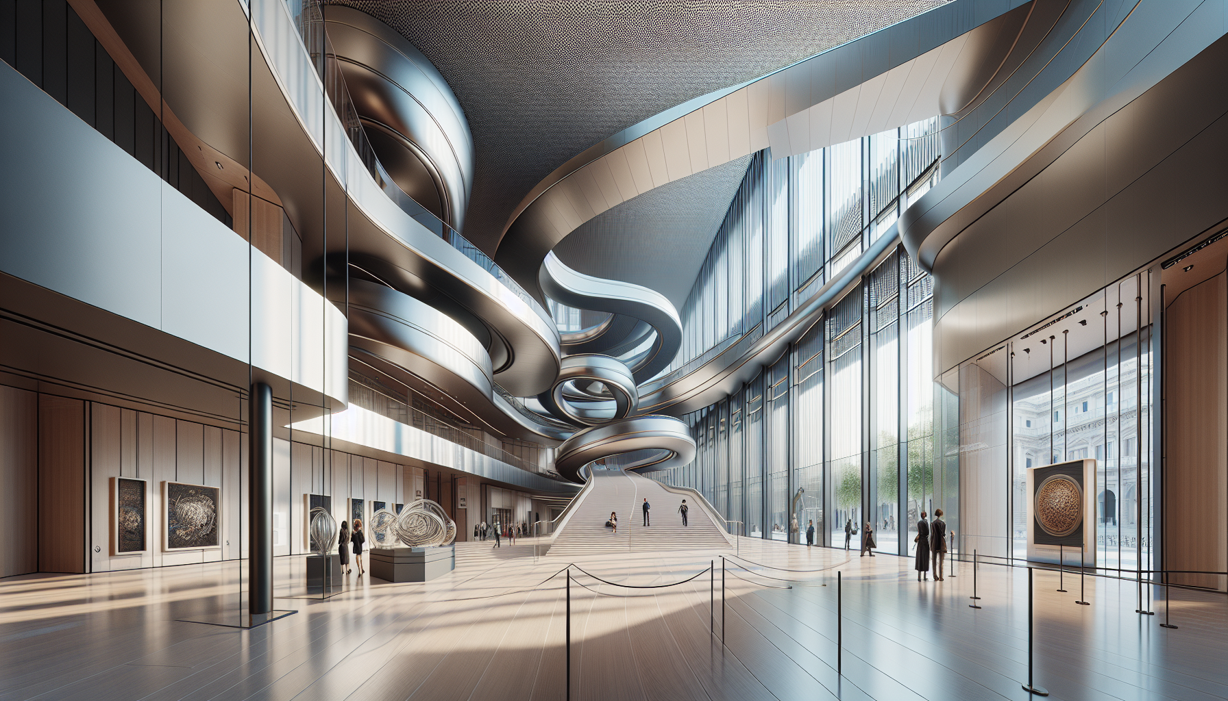 Immagine della mostra sulle disuguaglianze a Milano