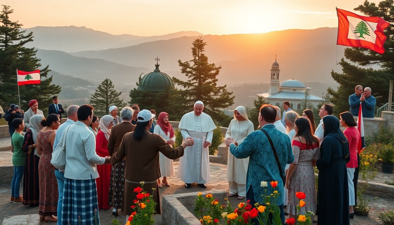 leone xiv in libano un impegno per la pace e la giustizia nel paese dei cedri 1764539582