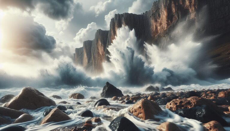 Immagine di maltempo in Sicilia e Calabria con allerta rossa