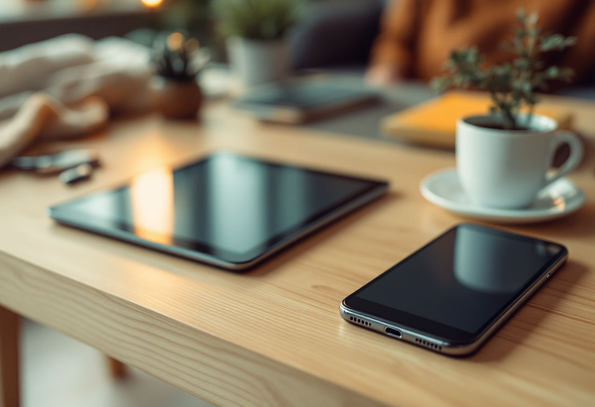 Over 60 che utilizzano tecnologia moderna