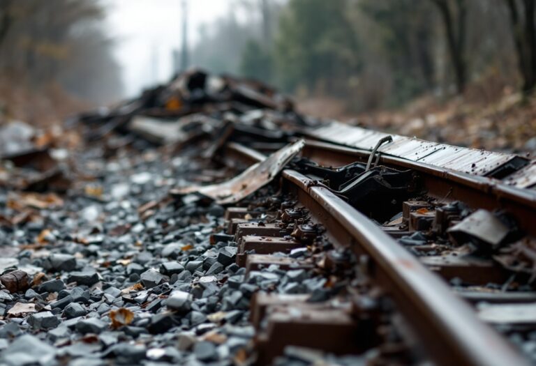 Immagine della tragedia ferroviaria in Spagna