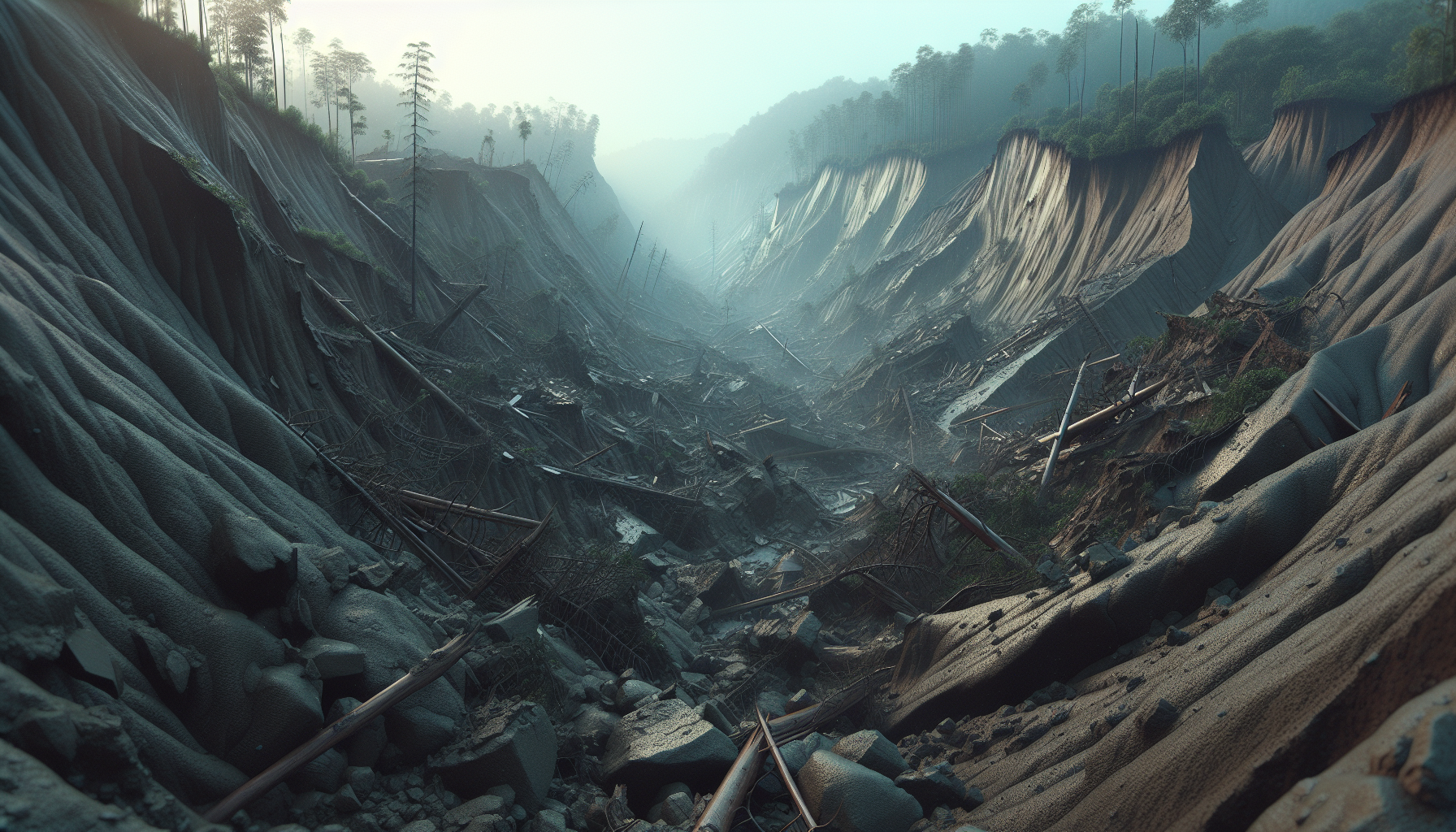 La presidente Meloni visita Niscemi colpita dal maltempo