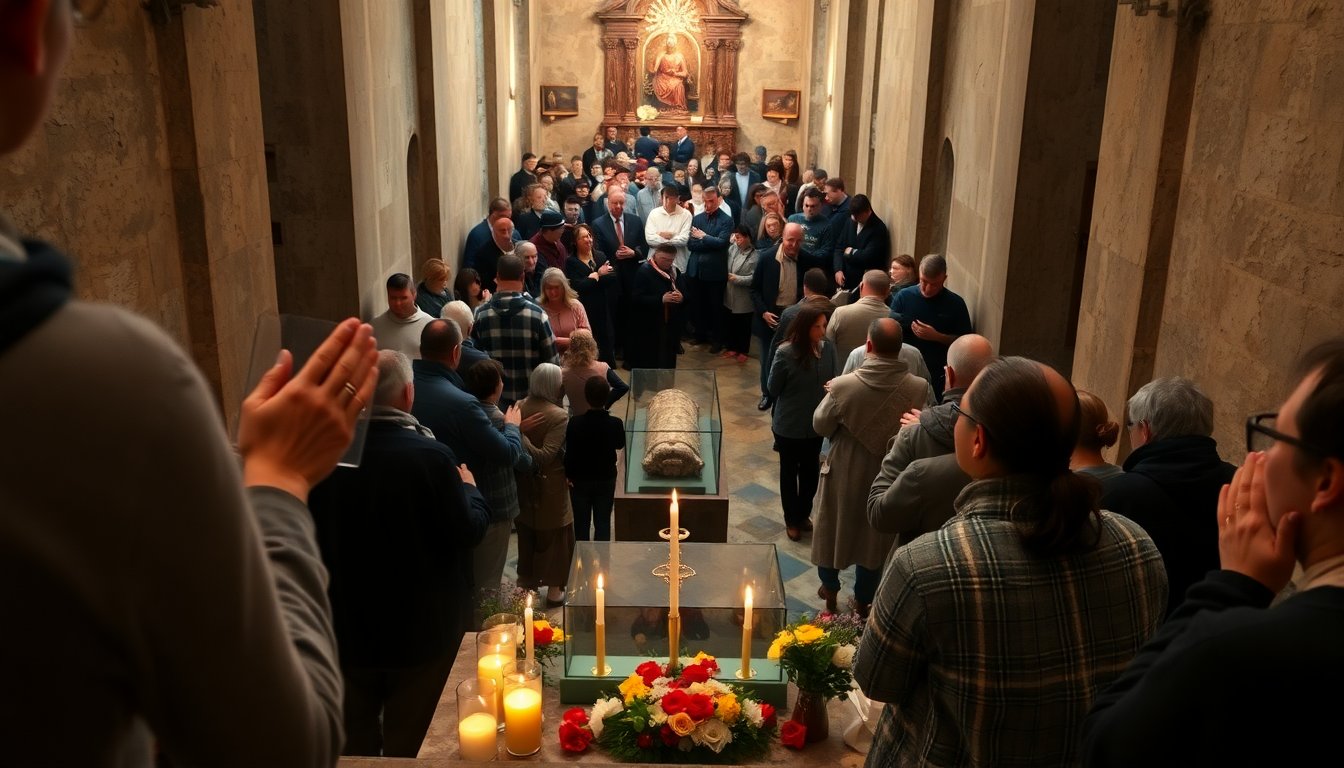 ostensione a assisi la cittadinanza e i pellegrini si raccolgono attorno a san francesco 1771895663